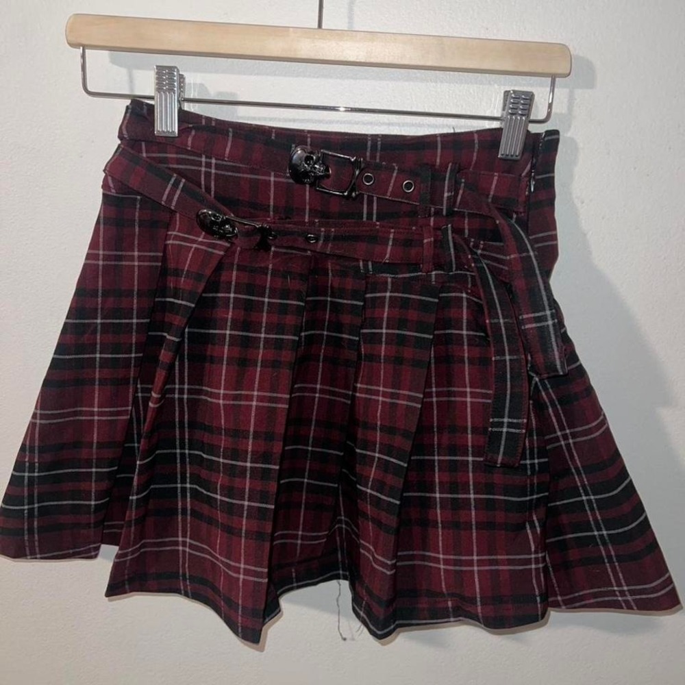 Killstar sable riot mini skirt skull goth punk grunge rave - Picture 4 of 5